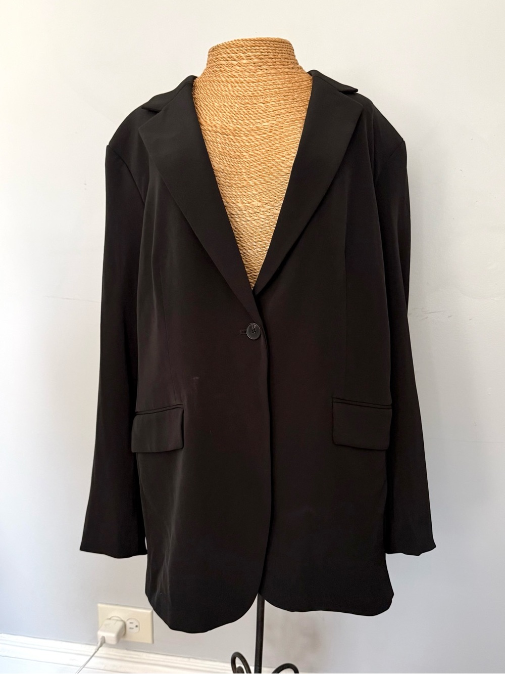 H&M Black Single-Button Women's Blazer